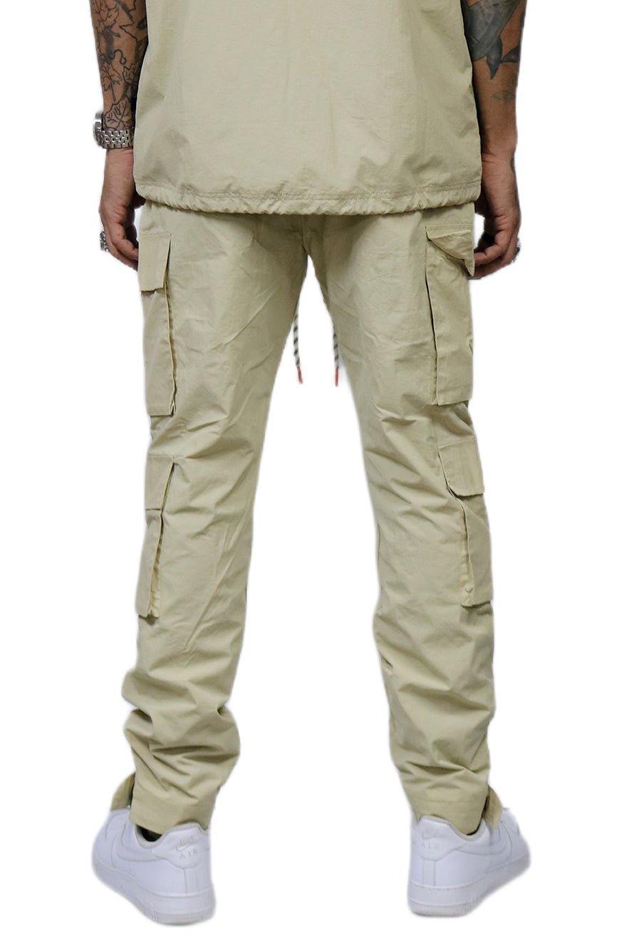 Nual Men's premium crispy nylon cargo jogger pants - Love to KleepMen's PantsKLEEPLove to Kleep