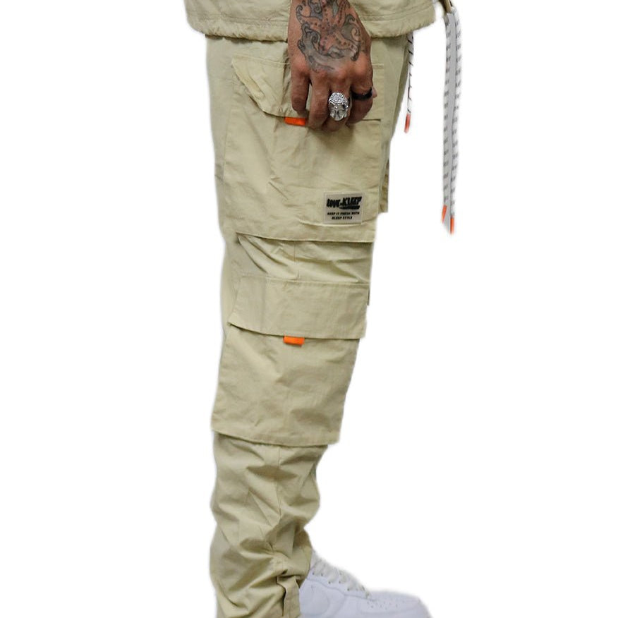 Nual Men's premium crispy nylon cargo jogger pants - Love to KleepMen's PantsKLEEPLove to Kleep