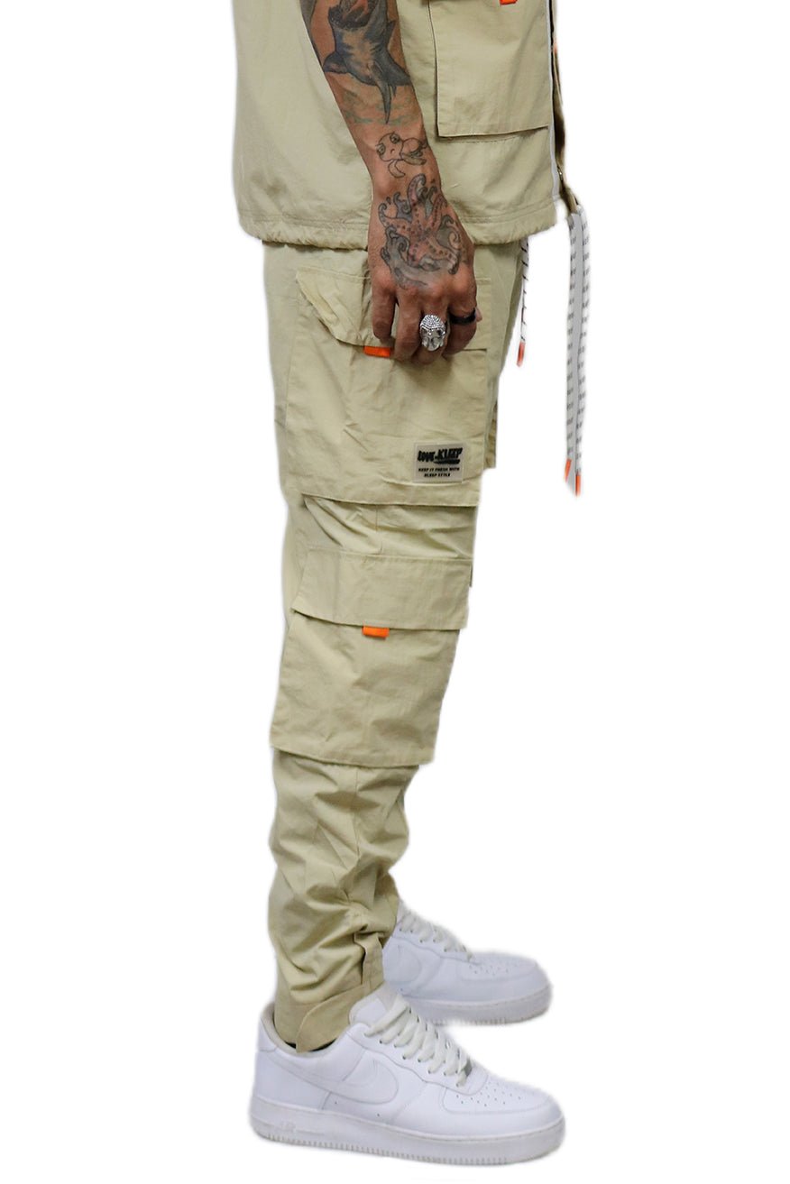 Nual Men's premium crispy nylon cargo jogger pants - Love to KleepMen's PantsKLEEPLove to Kleep