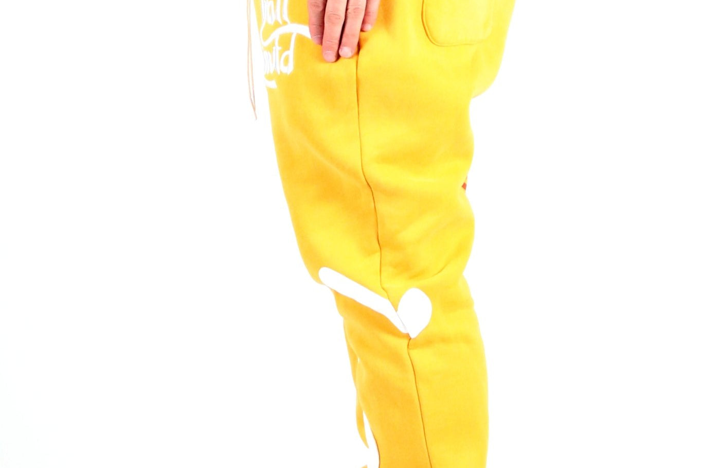 DAFFORD Heavy weight brushed graphic skinny flare stacked pants - Love to KleepMen's SweatpantsKLEEPLove to Kleep