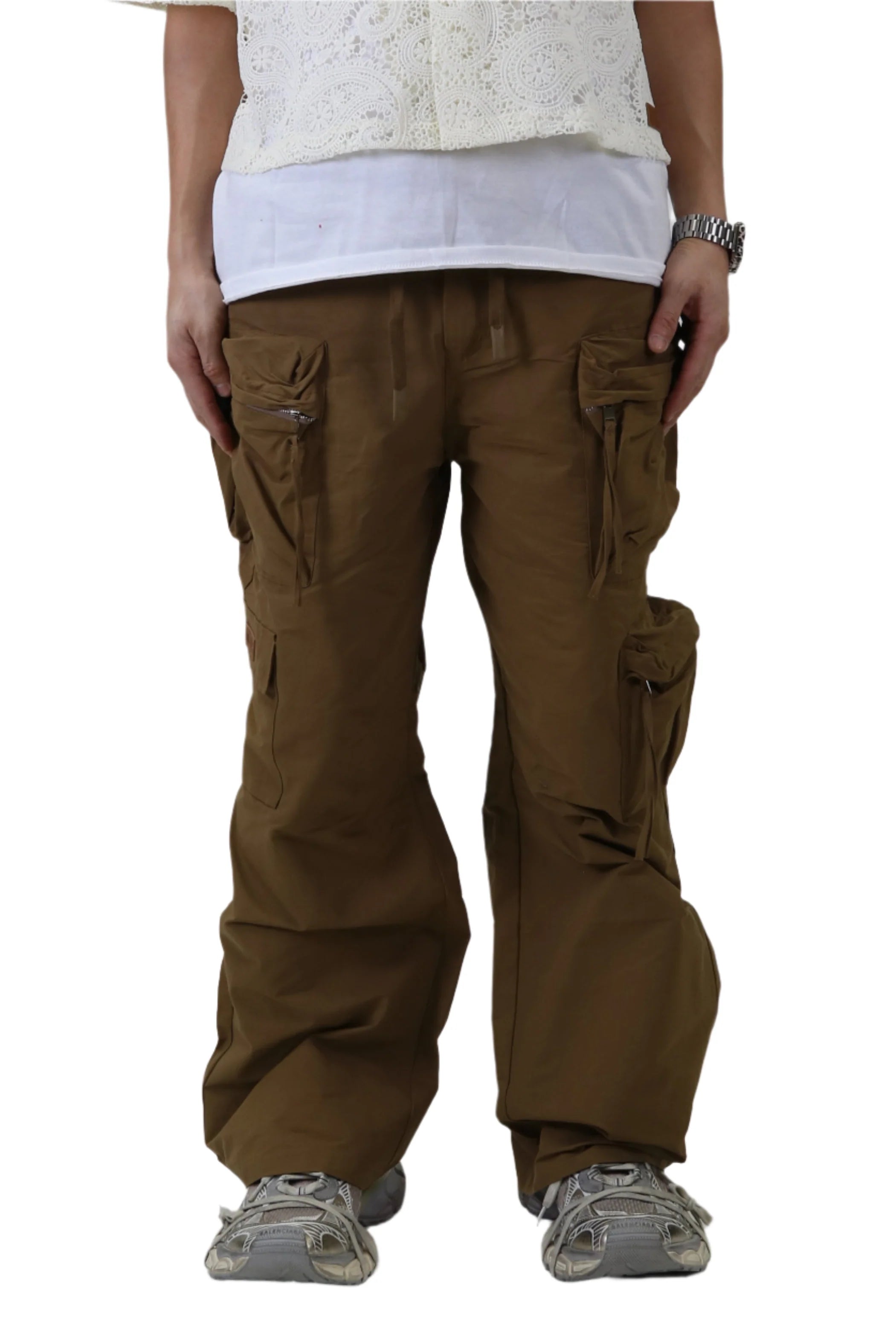 BITA FINE TWILL NYLON BAGGY FIT CARGO PANTS – Love to Kleep