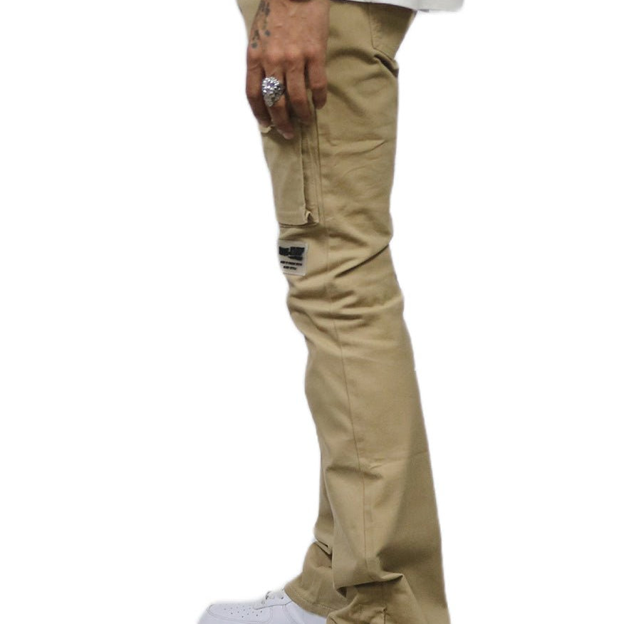 Brun Men's premium flare stacked twill cargo pant with multi functional pockets - Love to KleepMen's PantsKLEEPLove to Kleep