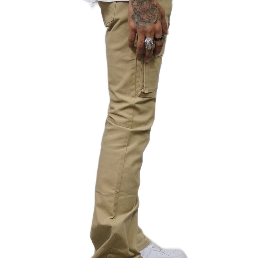 Brun Men's premium flare stacked twill cargo pant with multi functional pockets - Love to KleepMen's PantsKLEEPLove to Kleep