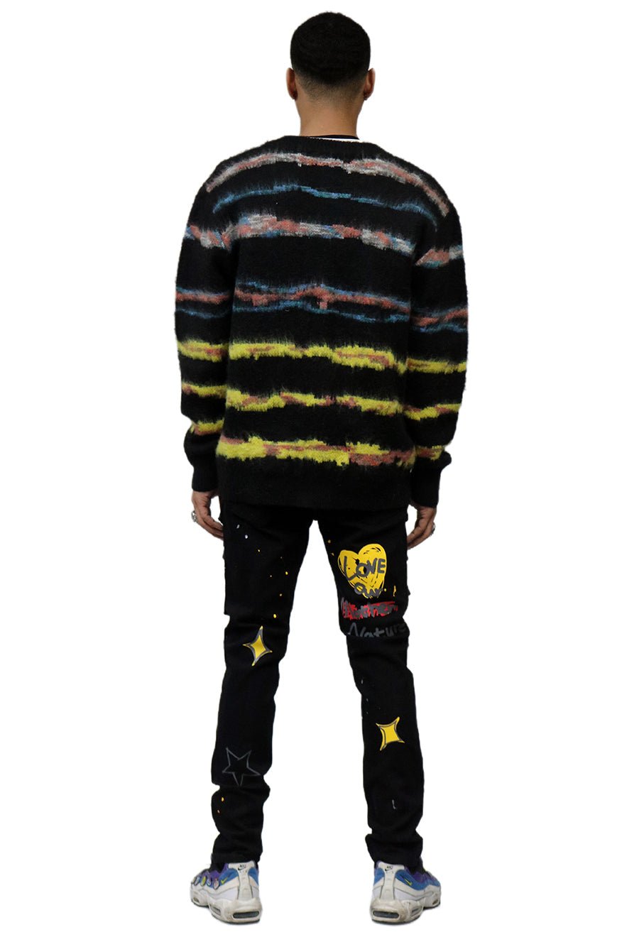 DEWEY Men's premium sweater cardigan with embroidery & patches - Love to KleepMen's CardiganKLEEPLove to Kleep