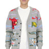 DOUGAL Men's premium sweater cardigan with embroidery & patches - Love to KleepMen's CardiganKLEEPLove to Kleep