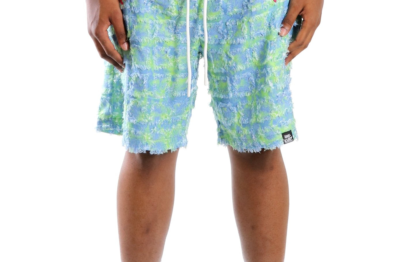 Citron Men's ripped & repaired short pants - Love to KleepMen's Short PantsKLEEPLove to Kleep