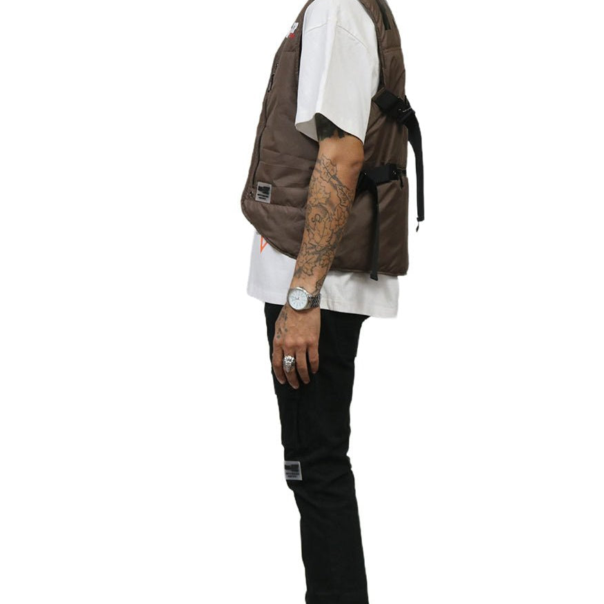 HAZEL Men's premium cire padded vest with functional tape and multi pocket - Love to KleepMen's JacketKLEEPLove to Kleep