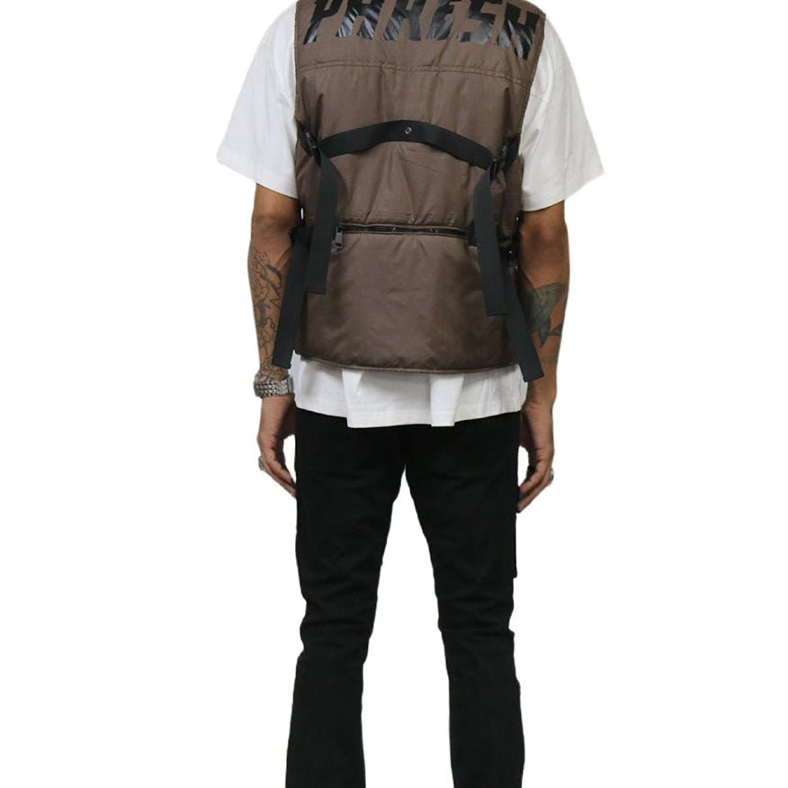 HAZEL Men's premium cire padded vest with functional tape and multi pocket - Love to KleepMen's JacketKLEEPLove to Kleep