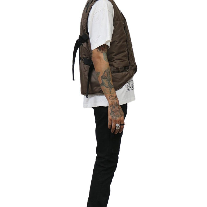 HAZEL Men's premium cire padded vest with functional tape and multi pocket - Love to KleepMen's JacketKLEEPLove to Kleep