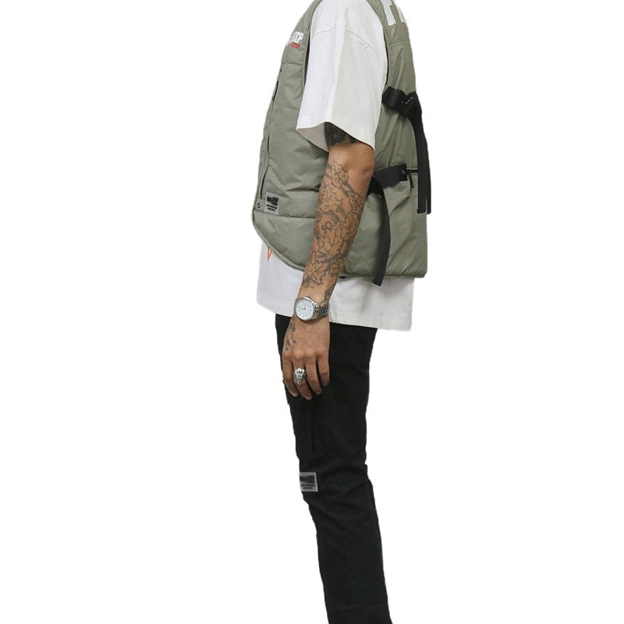 LAUREL Men's premium cire padded vest with functional tape and multi pocket - Love to KleepMen's JacketKLEEPLove to Kleep