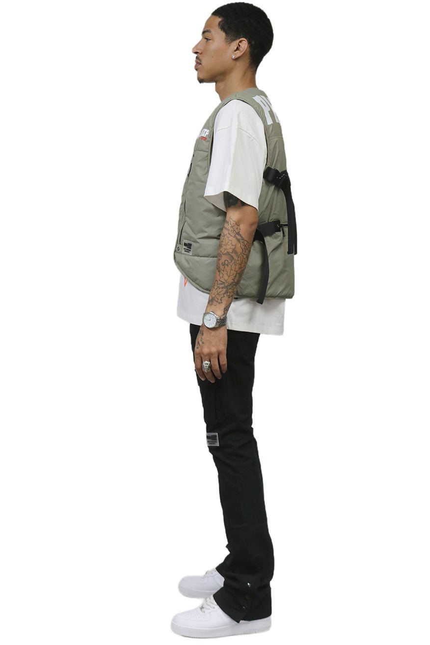 LAUREL Men's premium cire padded vest with functional tape and multi pocket - Love to KleepMen's JacketKLEEPLove to Kleep