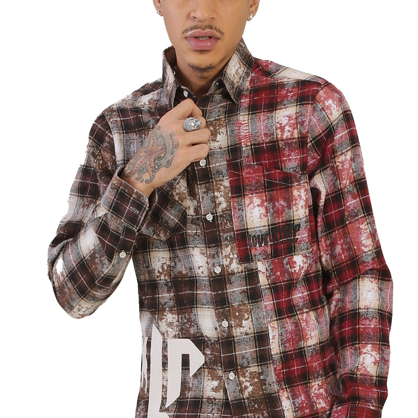 GRESI Men's premium flannel button down shirt - Love to KleepMen's ShirtKLEEPLove to Kleep
