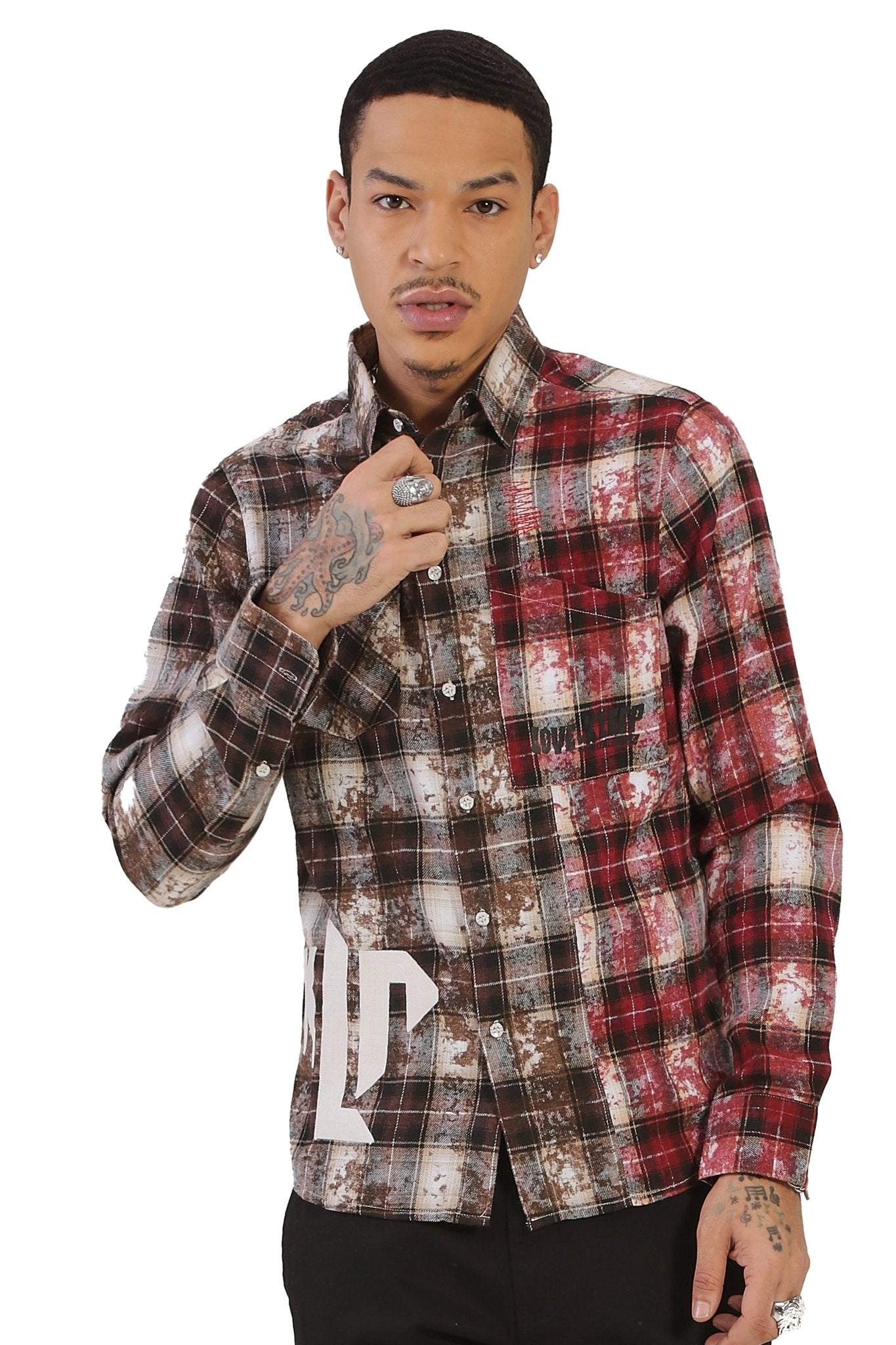 GRESI Men's premium flannel button down shirt - Love to KleepMen's ShirtKLEEPLove to Kleep