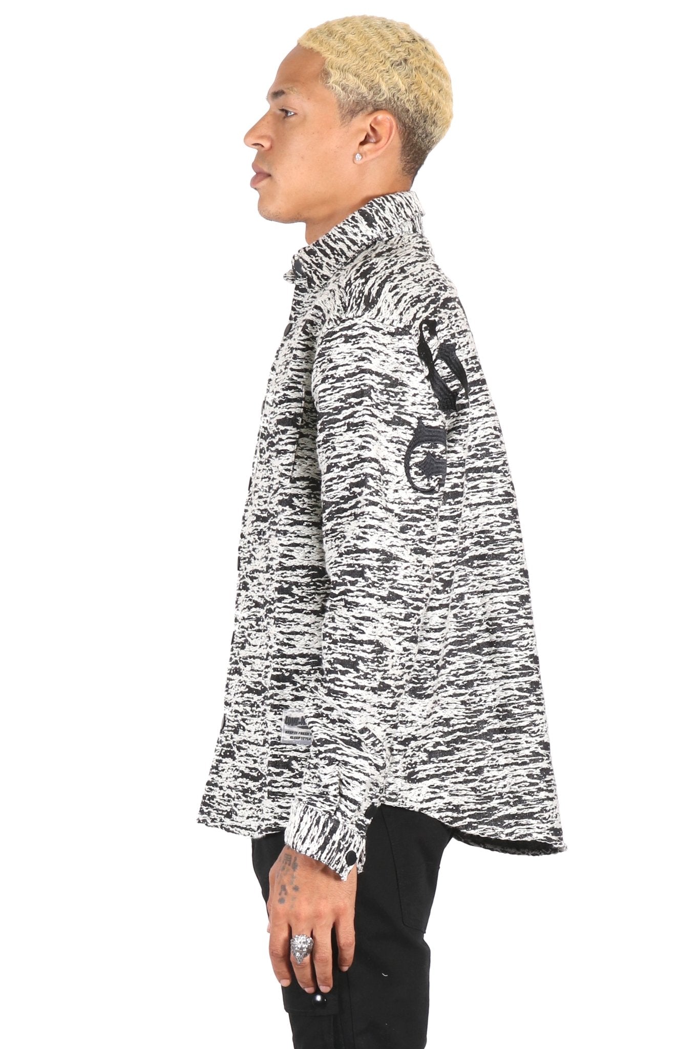 KIRK Men's mixed jacquard texture shirt - Love to KleepMen's ShirtKLEEPLove to Kleep