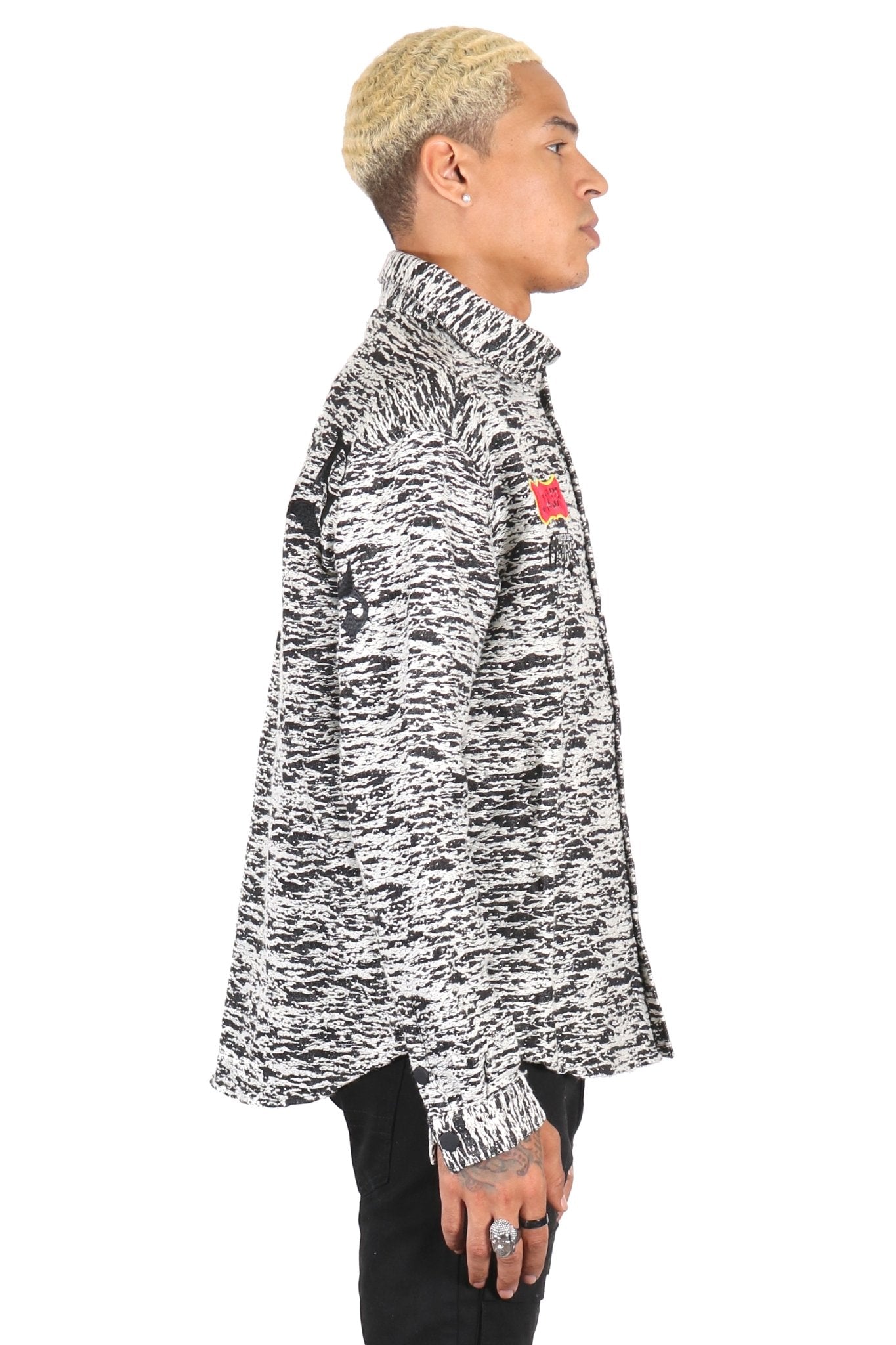 KIRK Men's mixed jacquard texture shirt - Love to KleepMen's ShirtKLEEPLove to Kleep