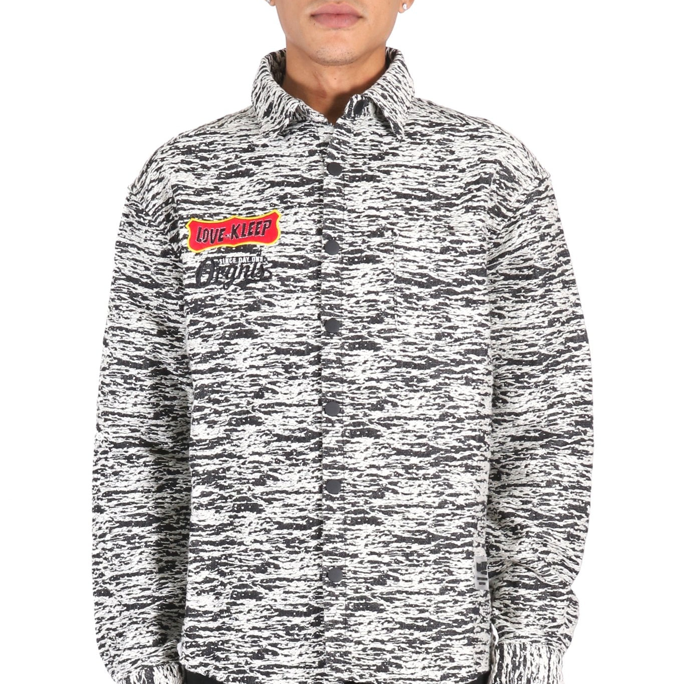 KIRK Men's mixed jacquard texture shirt - Love to KleepMen's ShirtKLEEPLove to Kleep