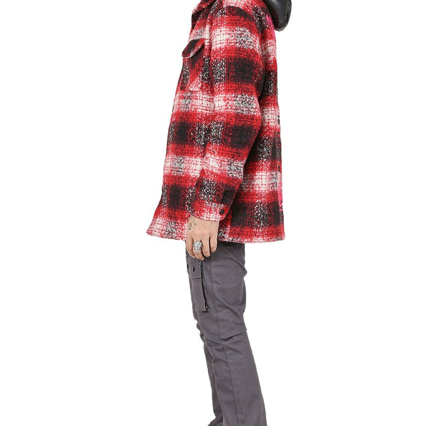 MACKAY Men's Oversize Heavy Flannel Outer Shirket with detachable Cire Hoodie - Love to KleepMen's Heavy Flannel Oversize Outer ShirtKLEEPLove to Kleep