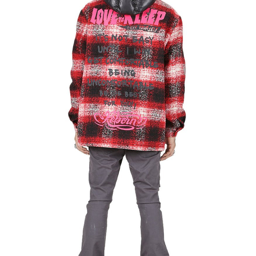 MACKAY Men's Oversize Heavy Flannel Outer Shirket with detachable Cire Hoodie - Love to KleepMen's Heavy Flannel Oversize Outer ShirtKLEEPLove to Kleep