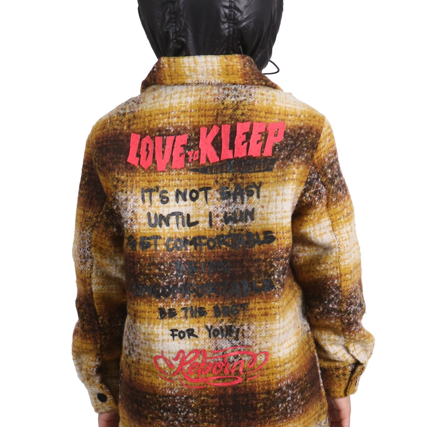 BENIT Kid's Oversize Flannel outer shirket with detachable padded cire hood - Love to KleepKid's JacketKLEEPLove to Kleep