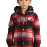 MACKAY Kid's Oversize Flannel outer shirket with detachable padded cire hood - Love to KleepKid's JacketKLEEPLove to Kleep