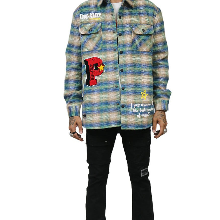 LAWN Men's Oversize Heavy Flannel Outer Shirket - Love to KleepMen's Heavy Flannel Oversize Outer ShirtKLEEPLove to Kleep