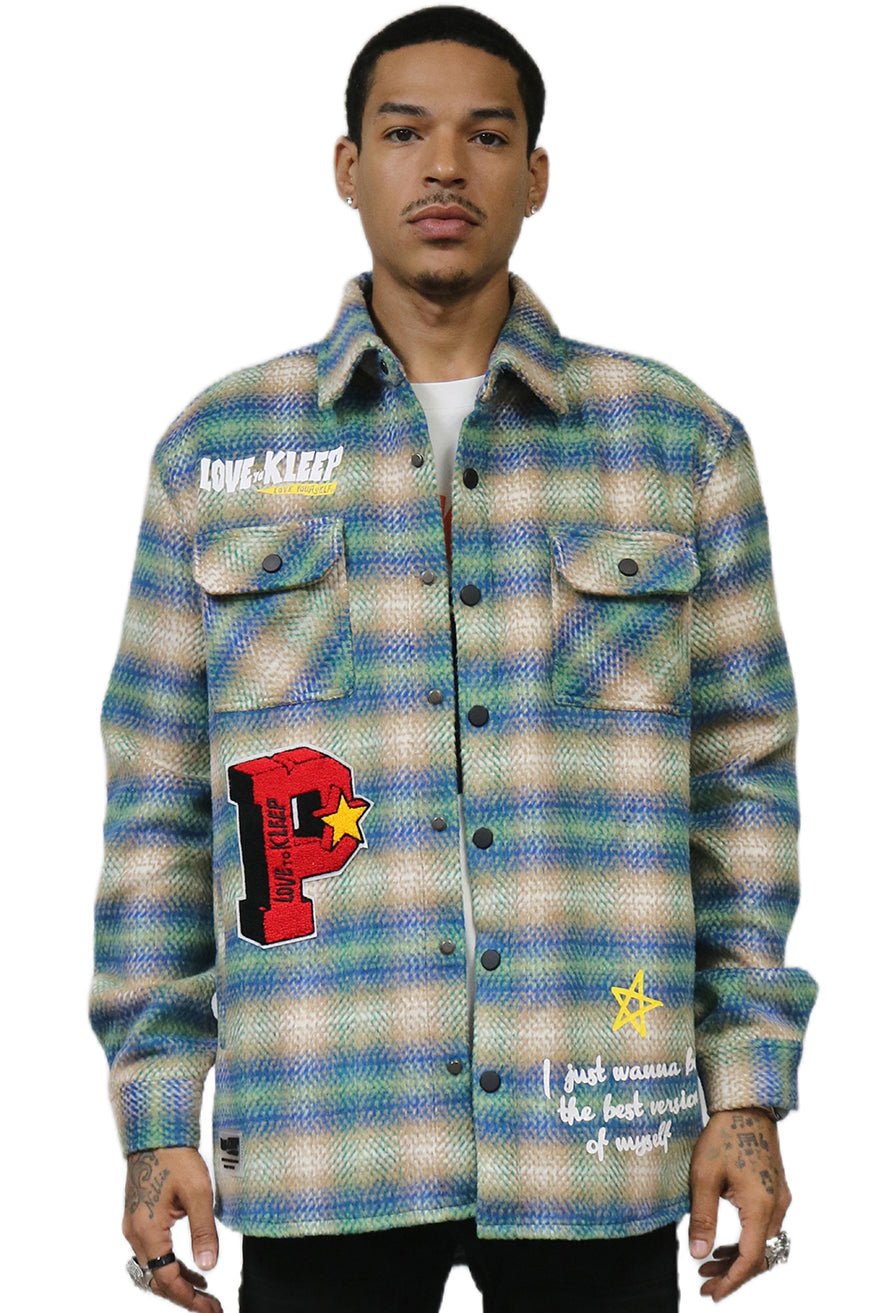 LAWN Men's Oversize Heavy Flannel Outer Shirket - Love to KleepMen's Heavy Flannel Oversize Outer ShirtKLEEPLove to Kleep