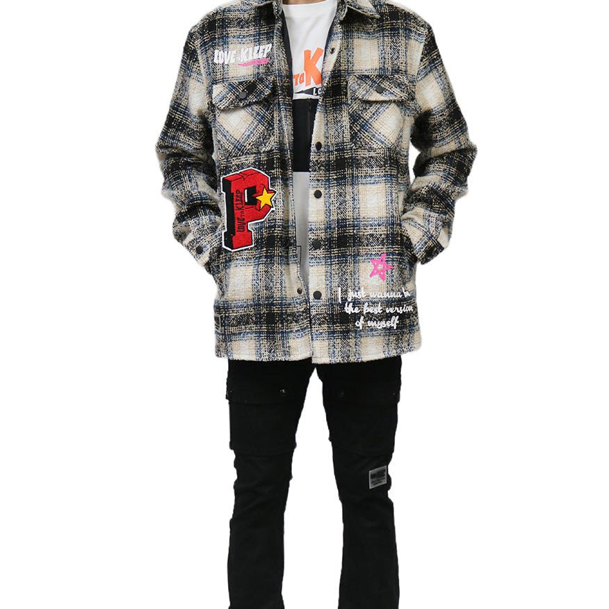 LOUIS Men's Oversize Heavy Flannel Outer Shirket - Love to KleepMen's Heavy Flannel Oversize Outer ShirtKLEEPLove to Kleep
