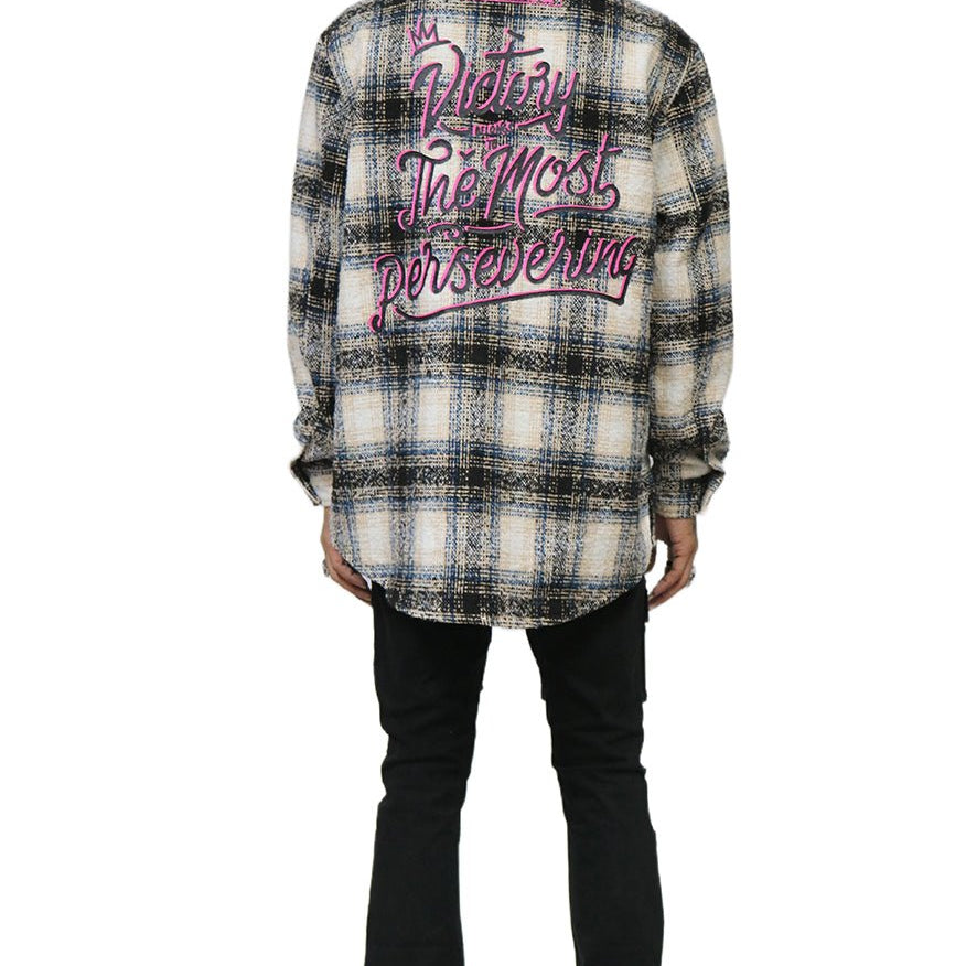 LOUIS Men's Oversize Heavy Flannel Outer Shirket - Love to KleepMen's Heavy Flannel Oversize Outer ShirtKLEEPLove to Kleep