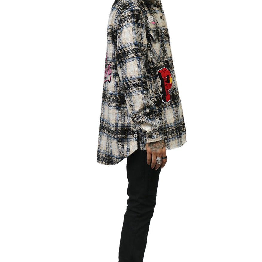 LOUIS Men's Oversize Heavy Flannel Outer Shirket - Love to KleepMen's Heavy Flannel Oversize Outer ShirtKLEEPLove to Kleep