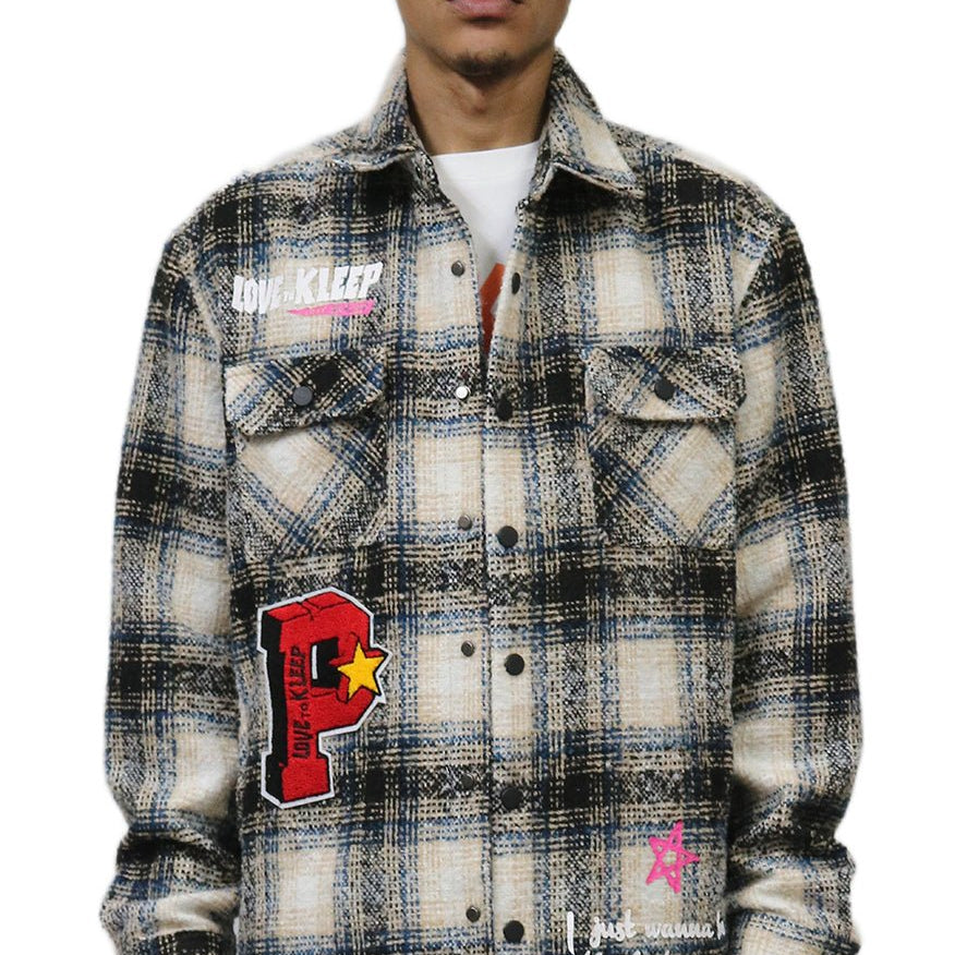 LOUIS Men's Oversize Heavy Flannel Outer Shirket - Love to KleepMen's Heavy Flannel Oversize Outer ShirtKLEEPLove to Kleep
