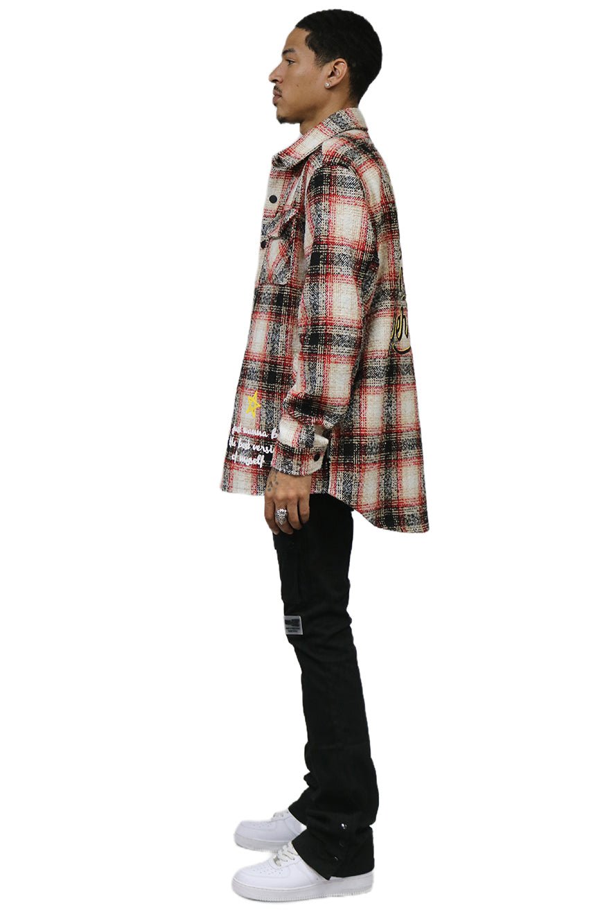 PEYOTO Men's Oversize Heavy Flannel Outer Shirket - Love to KleepMen's Heavy Flannel Oversize Outer ShirtKLEEPLove to Kleep