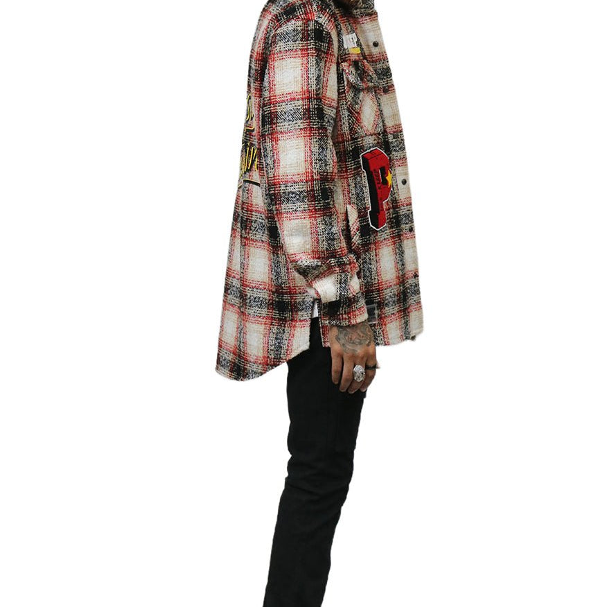 PEYOTO Men's Oversize Heavy Flannel Outer Shirket - Love to KleepMen's Heavy Flannel Oversize Outer ShirtKLEEPLove to Kleep