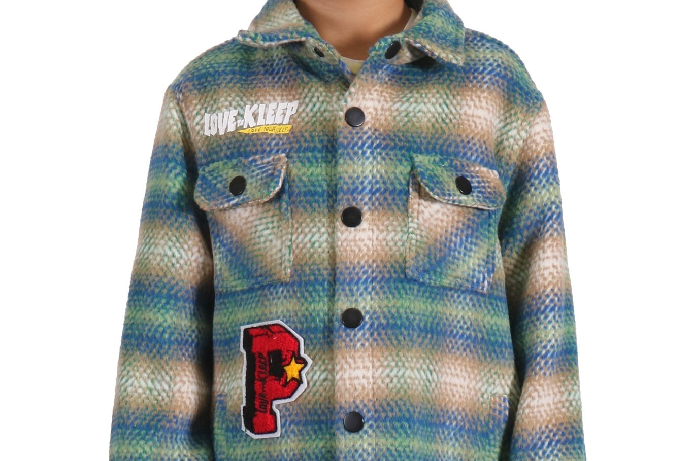 LAWN Kid's Oversize Flannel outer shirket - Love to KleepShirts & TopsKLEEPLove to Kleep