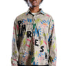 Rans L.T.K. Men's premium Long Sleeve Plaid button down shirt with hand sketch drawing pop art - Love to KleepMen's ShirtKLEEPLove to Kleep