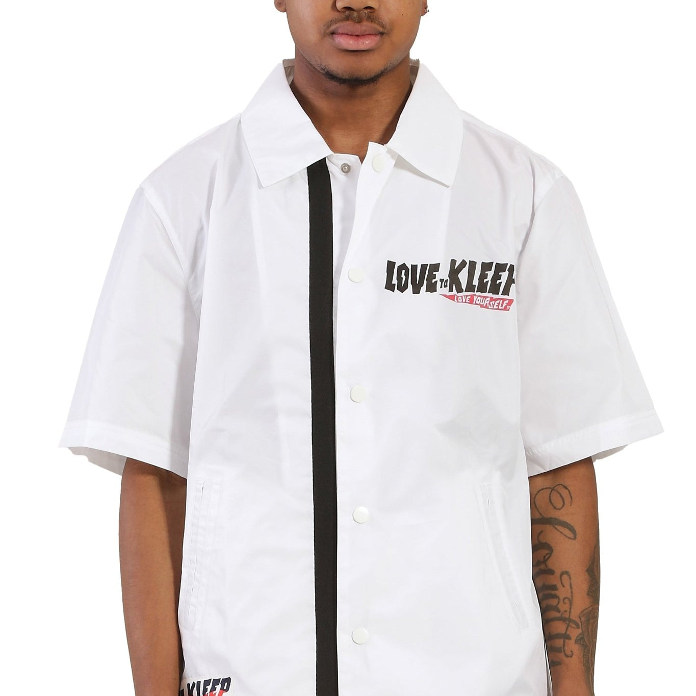 DE BLANC Men's premium nylon shortsleeve coach jacket - Love to KleepMen's JacketKLEEPLove to Kleep