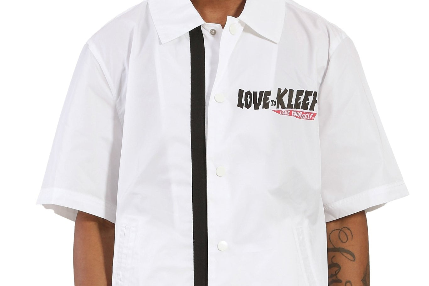DE BLANC Men's premium nylon shortsleeve coach jacket - Love to KleepMen's JacketKLEEPLove to Kleep