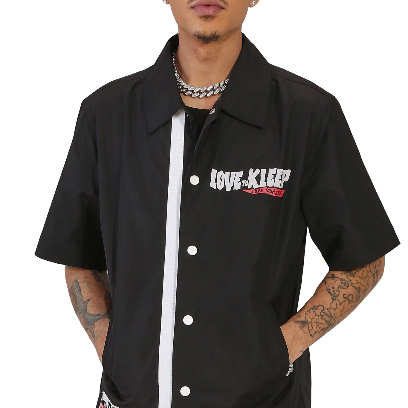 HEX Men's premium nylon shortsleeve coach jacket - Love to KleepMen's JacketKLEEPLove to Kleep