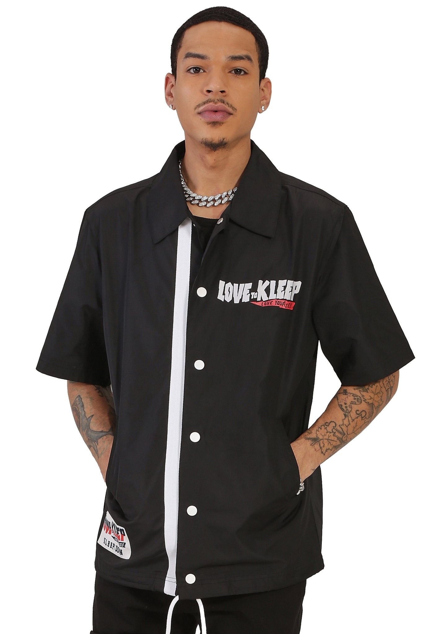 HEX Men's premium nylon shortsleeve coach jacket - Love to KleepMen's JacketKLEEPLove to Kleep