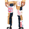 Antelope Men's graphic print patches with cut and sew cotton timber washed stretchable skinny twill pants - Love to KleepMen's PantsKLEEPLove to Kleep