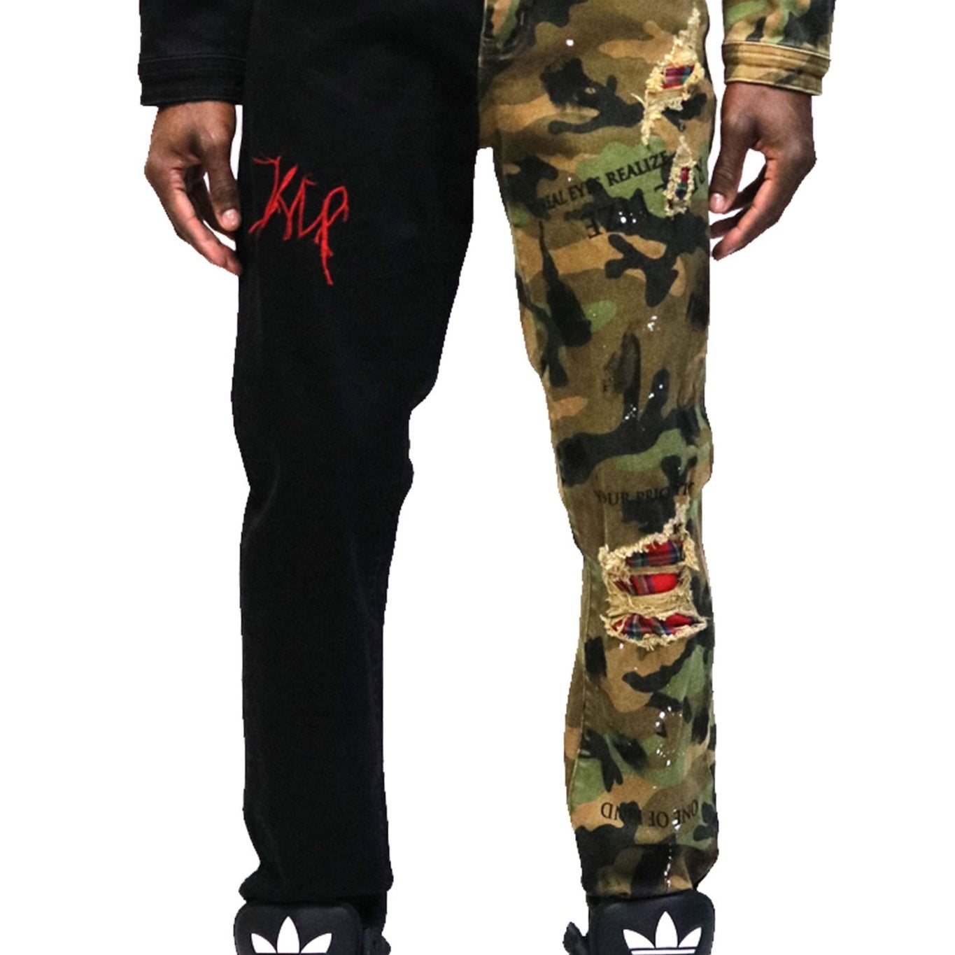 Bistre Premium Washed Skinny Half and Half Twill Pants - Love to KleepMen's PantsKLEEPLove to Kleep