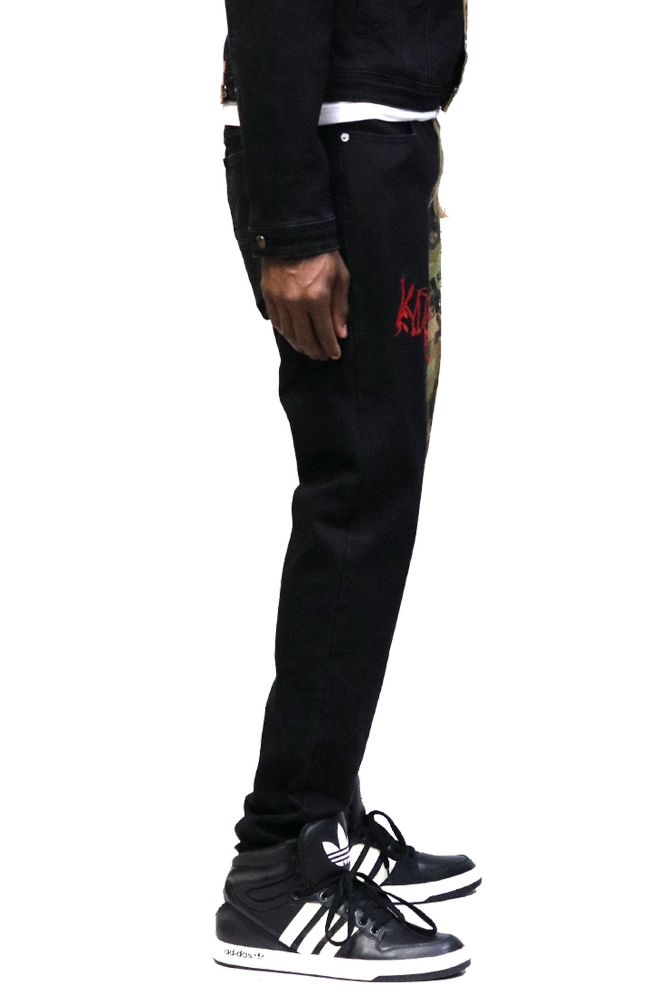 Bistre Premium Washed Skinny Half and Half Twill Pants - Love to KleepMen's PantsKLEEPLove to Kleep