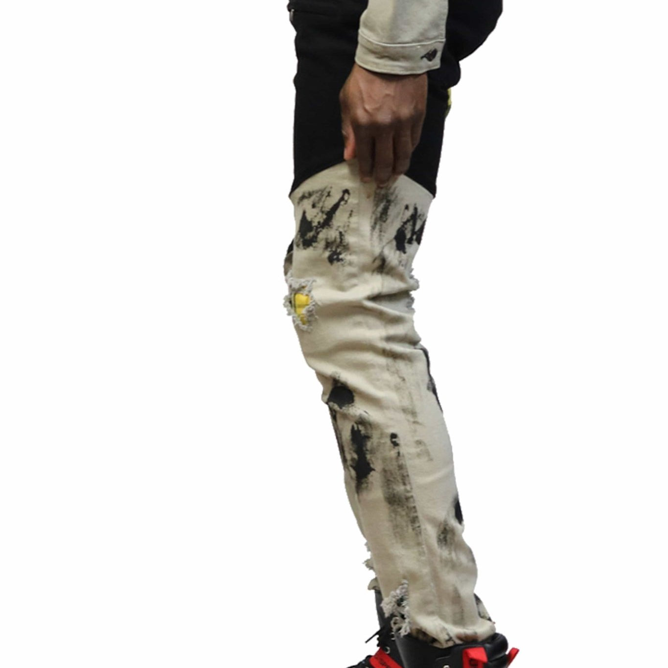 Flynn Premium Washed Skinny Unbalanced Cut Pants - Love to KleepMen's PantsKLEEPLove to Kleep