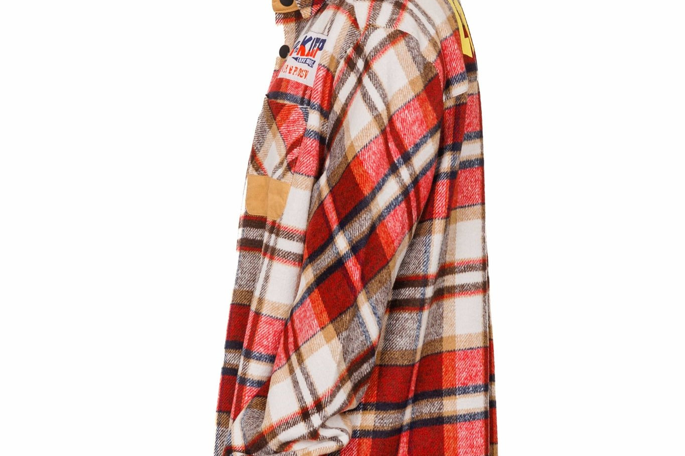BURLYWOOD Men's premium heavy flannel elongated oversize shirt - Love to KleepMen's Heavy Flannel Oversize Outer ShirtKLEEPLove to Kleep