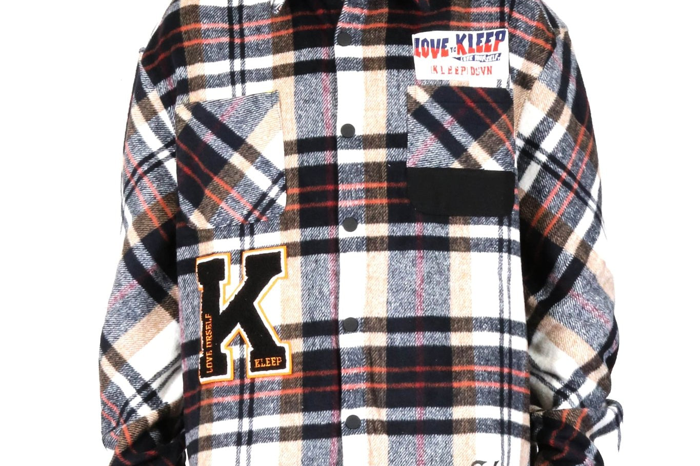 MAZARIN Men's premium heavy flannel elongated oversize shirt - Love to KleepMen's Heavy Flannel Oversize Outer ShirtKLEEPLove to Kleep