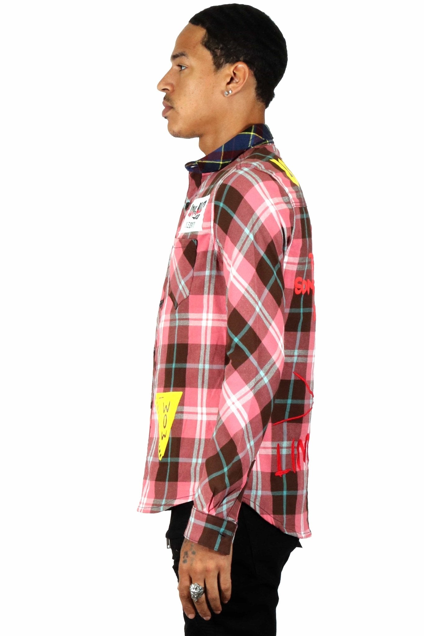PUCE Men's premium flannel button down shirt - Love to KleepMen's ShirtKLEEPLove to Kleep