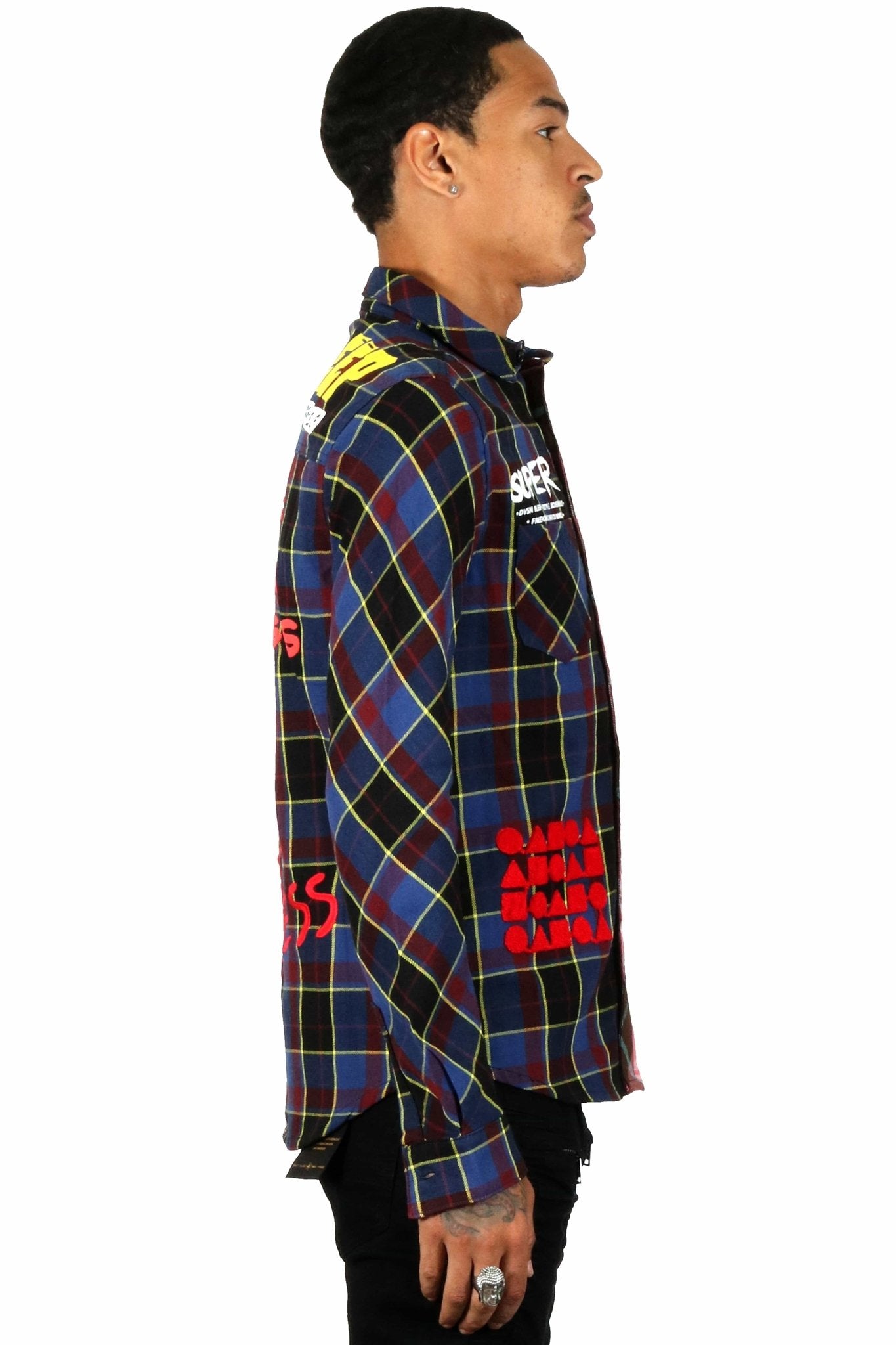 PUCE Men's premium flannel button down shirt - Love to KleepMen's ShirtKLEEPLove to Kleep