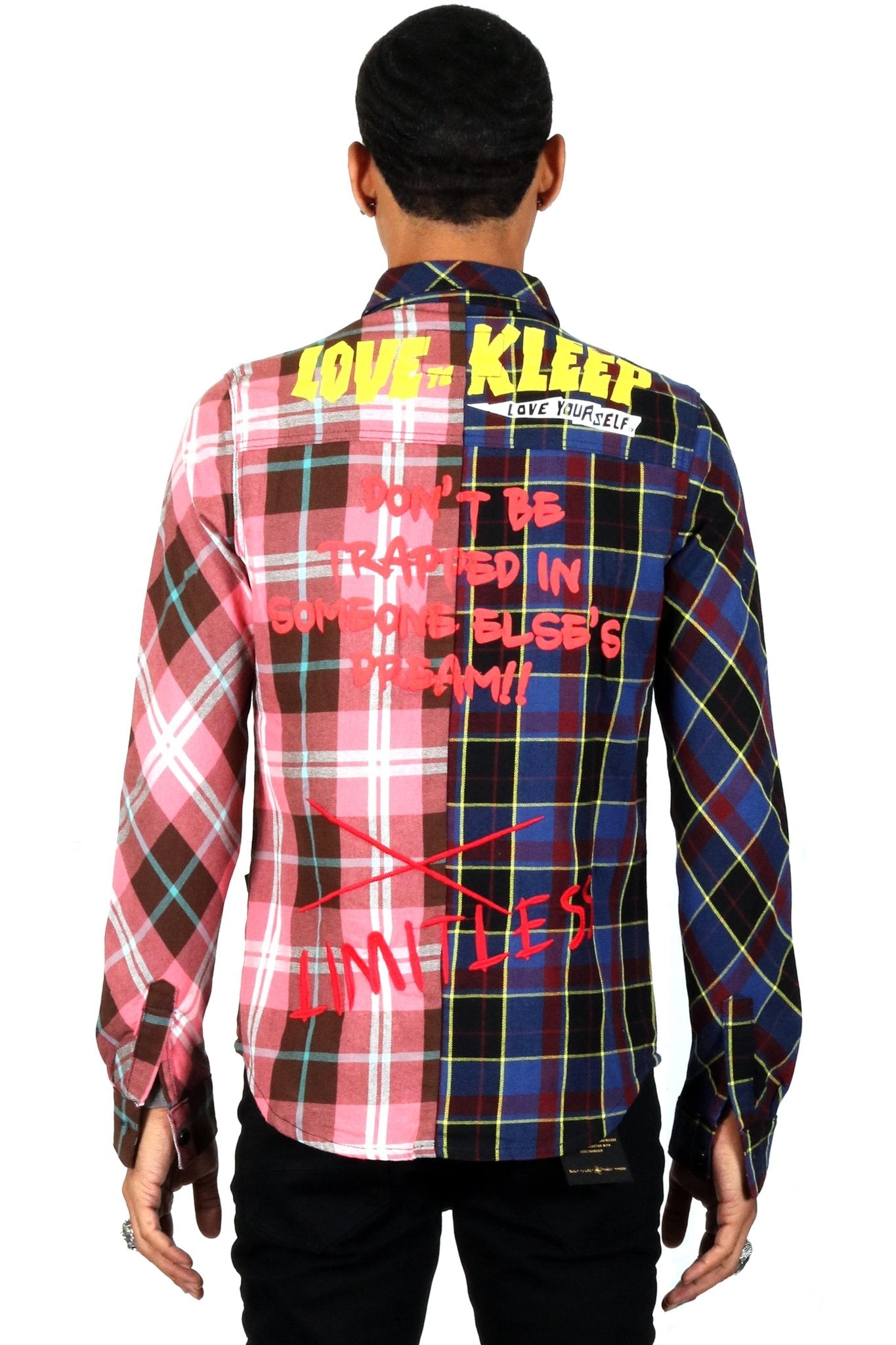 PUCE Men's premium flannel button down shirt - Love to KleepMen's ShirtKLEEPLove to Kleep