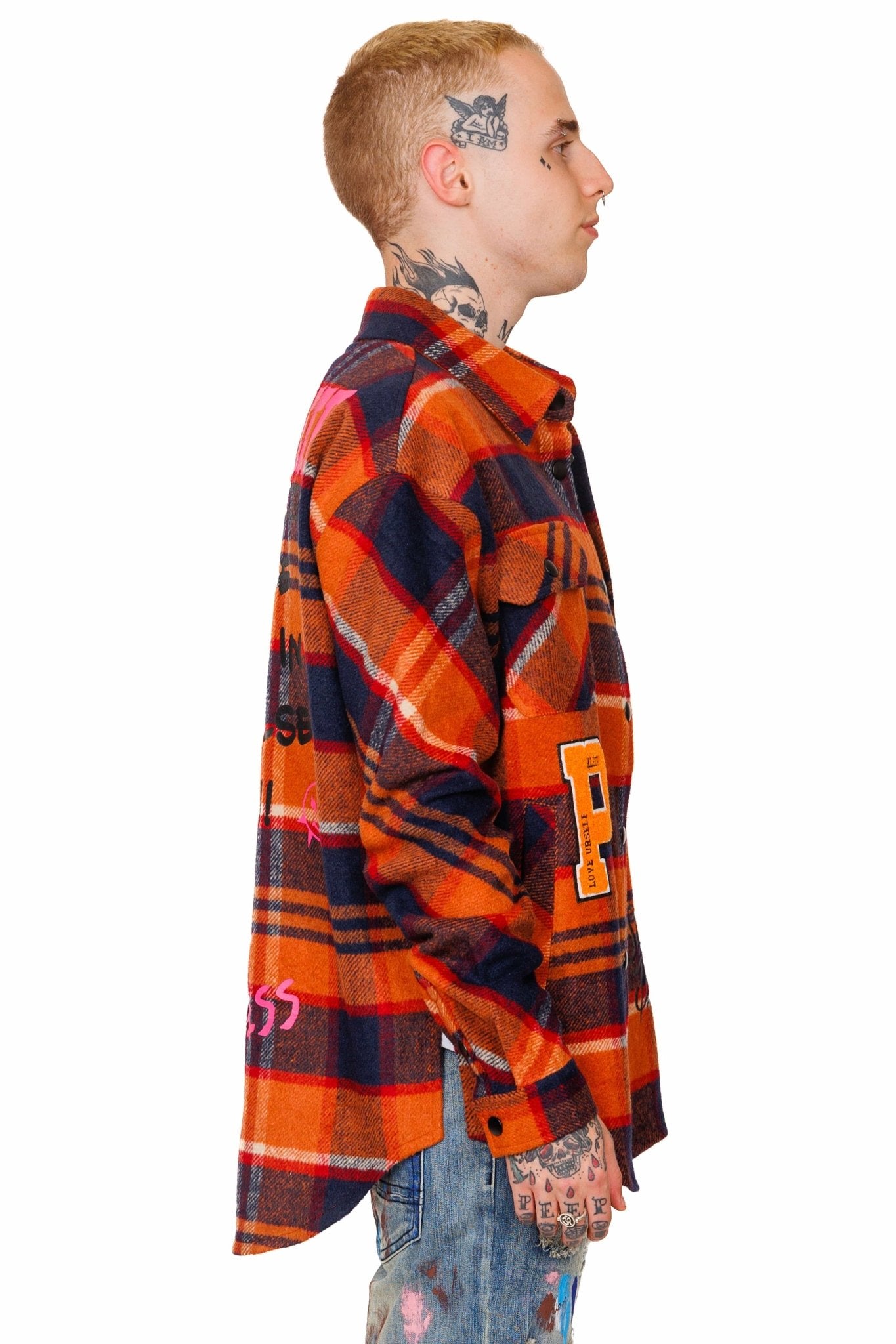WATCHET Men's premium heavy flannel jacket type shirt - Love to KleepMen's Heavy Flannel Oversize Outer ShirtKLEEPLove to Kleep