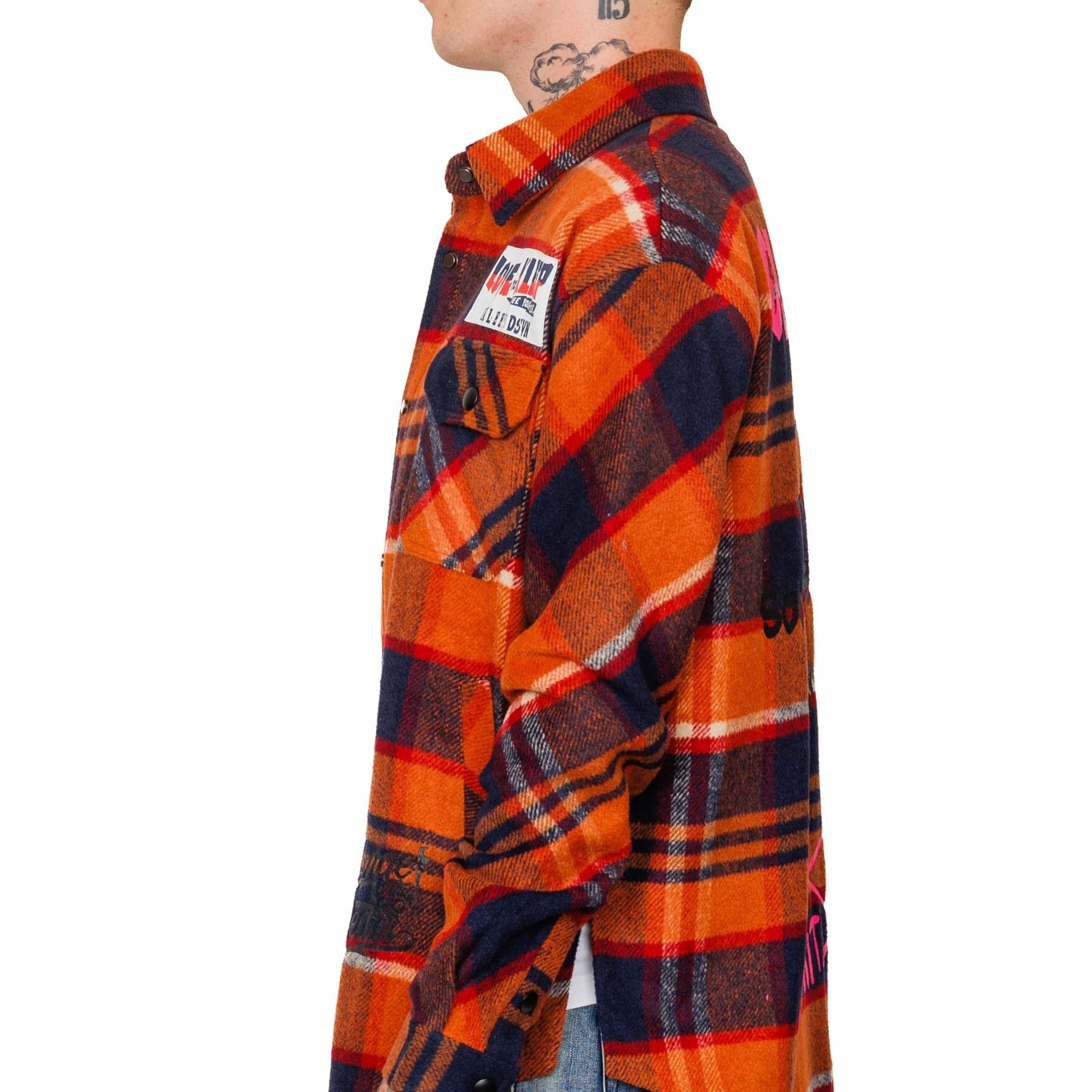 WATCHET Men's premium heavy flannel jacket type shirt - Love to KleepMen's Heavy Flannel Oversize Outer ShirtKLEEPLove to Kleep
