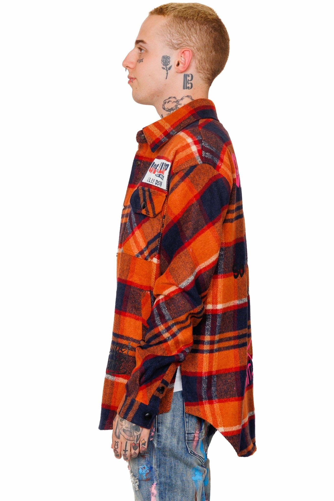 WATCHET Men's premium heavy flannel jacket type shirt - Love to KleepMen's Heavy Flannel Oversize Outer ShirtKLEEPLove to Kleep